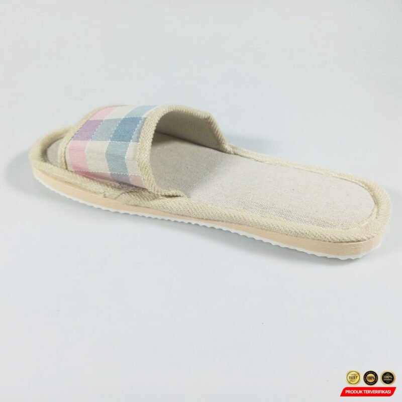 Sandal Selop Linen Comfy Indoor Slipper - Image 8