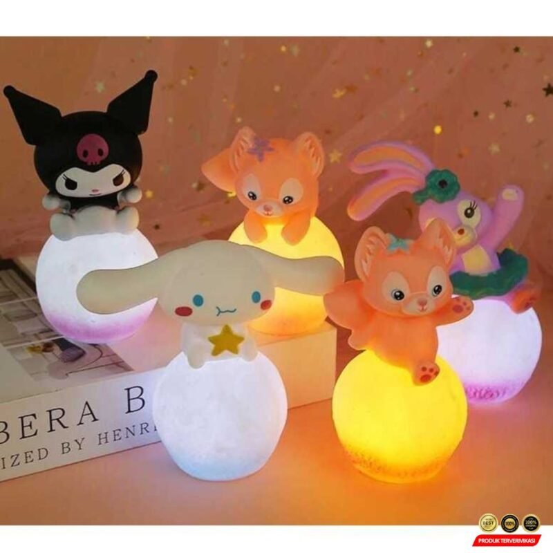 Lampu Tidur Anime Lampu LED Kamar Tidur Dekorasi Lampu Kamar Tidur Mainan Anak Lampu Cake - Gambar 5