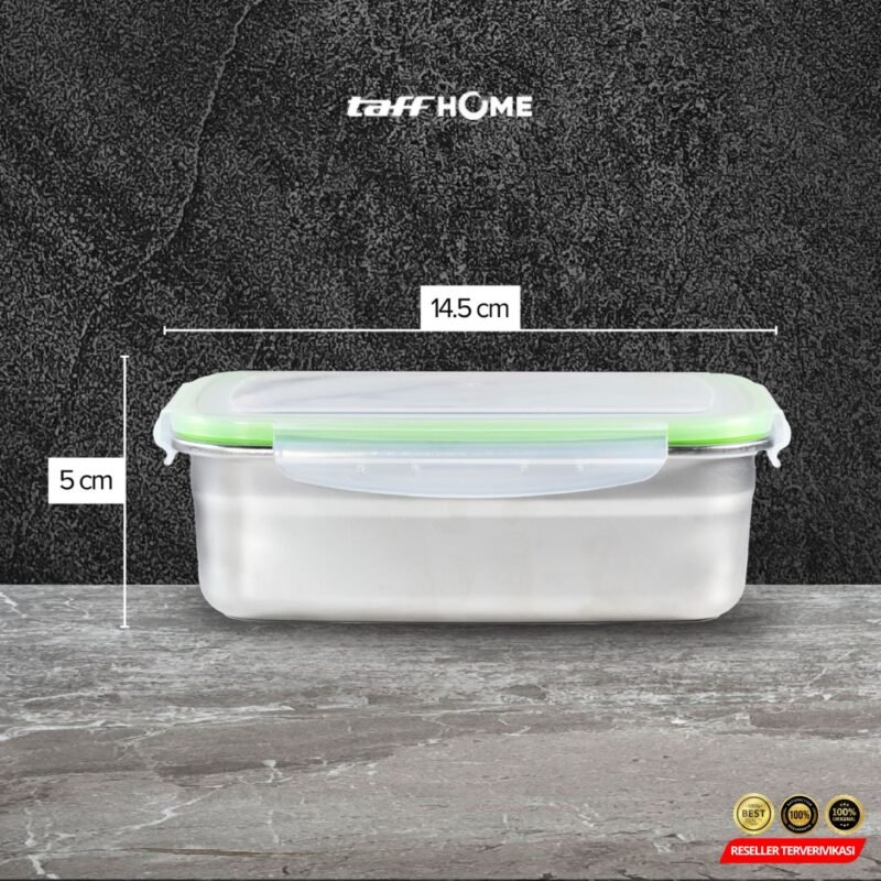 Kotak Makan Anti Tumpah Lunch Box Stainless Steel 304 350ml - Image 10