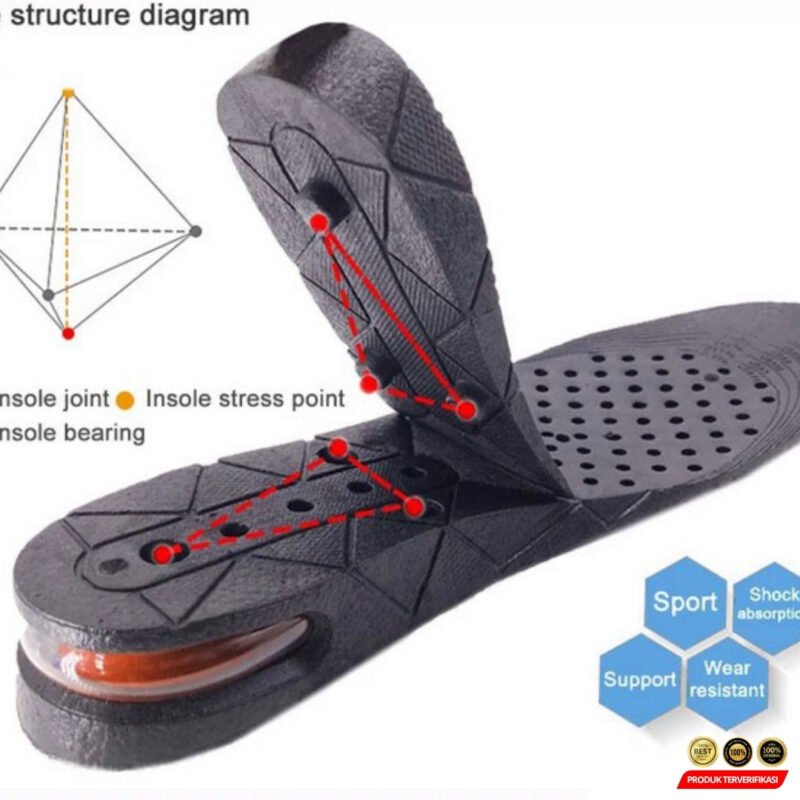 Sol Sepatu Peninggi Badan Pria Wanita 3 Layer All Size - Image 6