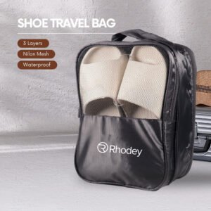 Rhodey Tas Sepatu 3 Layer Travel Organizer Shoes Bag Nylon Mesh