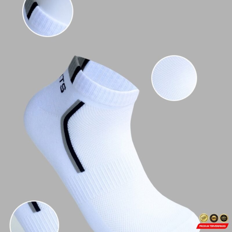 LKWDer Kaos Kaki Ankle Olahraga Anti Bacteria Sock Pria 5 Pasang 43-48 [MRH2] - Image 4