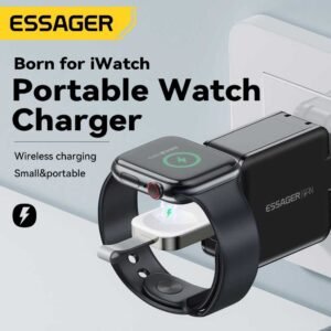 ESSAGER Wireless Charger for Apple Watch Magnetic Fast Charging Dock USB Type-C