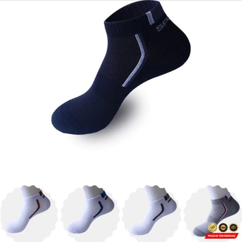 LKWDer Kaos Kaki Ankle Olahraga Anti Bacteria Sock Pria 5 Pasang 43-48 [MRH2] - Image 5
