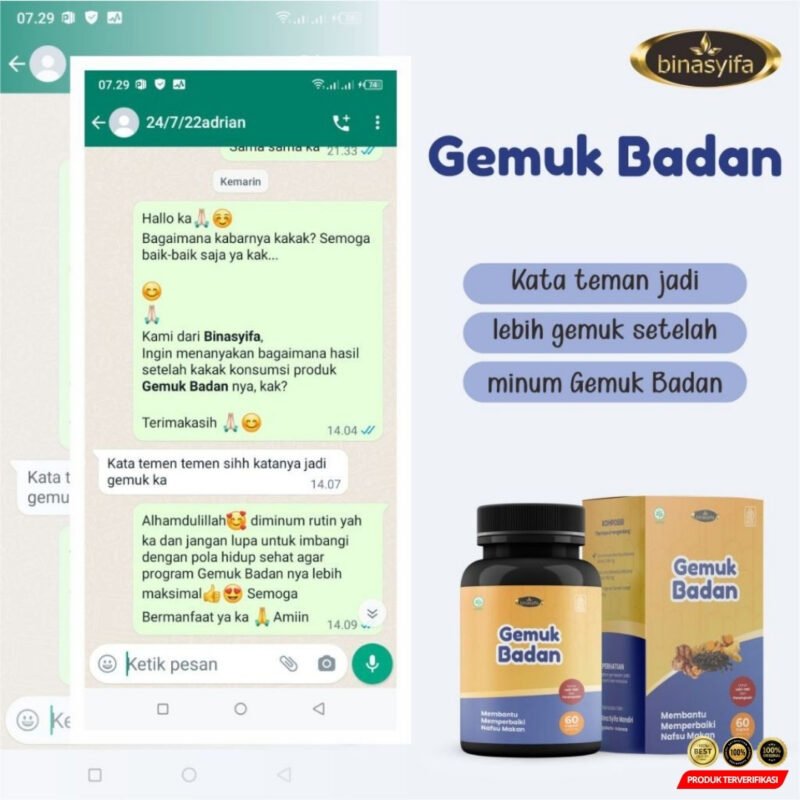 Kapsul Penggemuk Penambah Berat Badan Nafsu Makan Dewasa Permanen - [MRH2] - Image 2