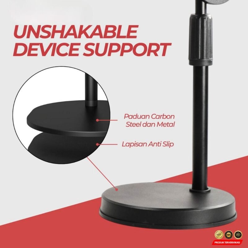 TaffSTUDIO Lampu Kamera Fill Light Phone Holder Overhead 3in1 Color - [MRH1] - Image 7