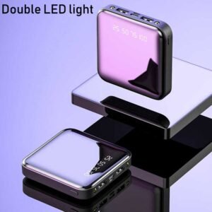 Power Bank 12000mAh Mini LED Display Dual Port USB