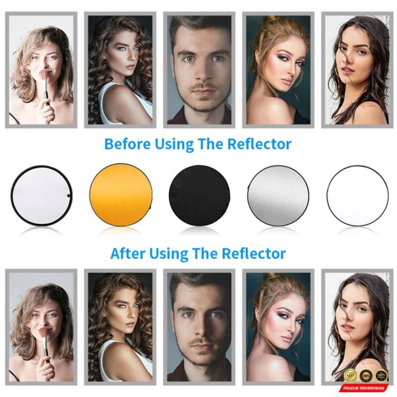 TaffSTUDIO Reflektor Cahaya Fotografi Studio 5in1 Diffuser 60x90cm - [MRH1] - Image 3