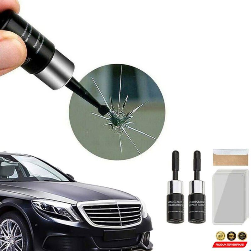 Windshield Repair Kit Glass Cairan service Kaca Retak Lem Mobil Perbaikan Layar Hp Alat Reparasi - [MRH2] - Image 4