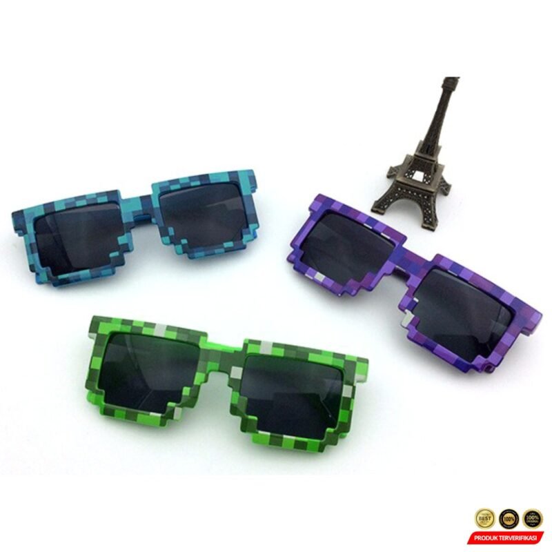 Kacamata Model Pixel Minecraft Mosaics UV400 - Image 5