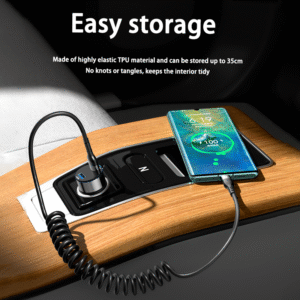 Kabel Charger Data Micro USB Multifungsi Spring Cable 3A 1.5M