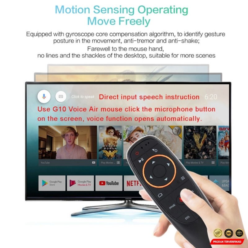 Air Mouse Wireless 2.4GHz 6 Axis Voice Remote Control - Image 4