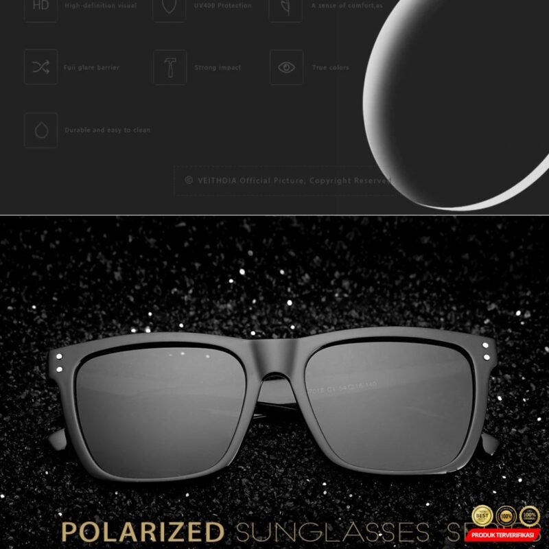VEITHDIA Kacamata Classic UV Polarized Sunglasses [MRH2] - Image 5