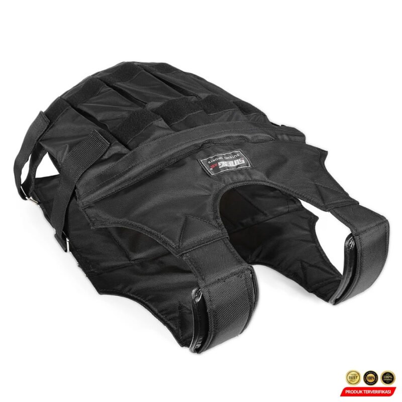 Rompi Pemberat Latihan Lari Weighted Vest Beban 20kg - Black - Image 5