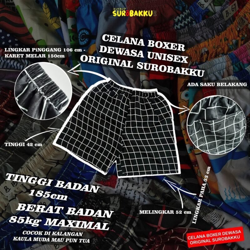 Celana boxer motif
