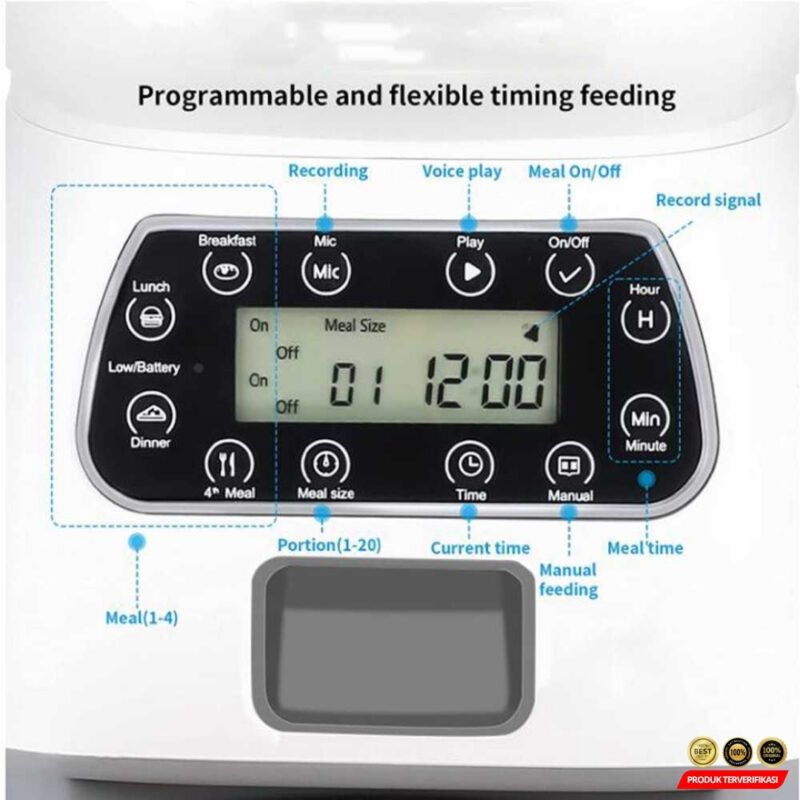 Tempat Makan Hewan Otomatis Food Dispenser 3.5L - Image 4