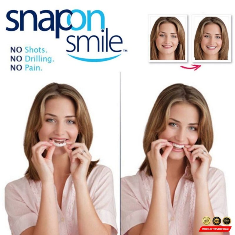 2 Pcs Snap On Smile 100% ORIGINAL Authentic Perawatan Kesehatan Gigi Palsu - Image 3