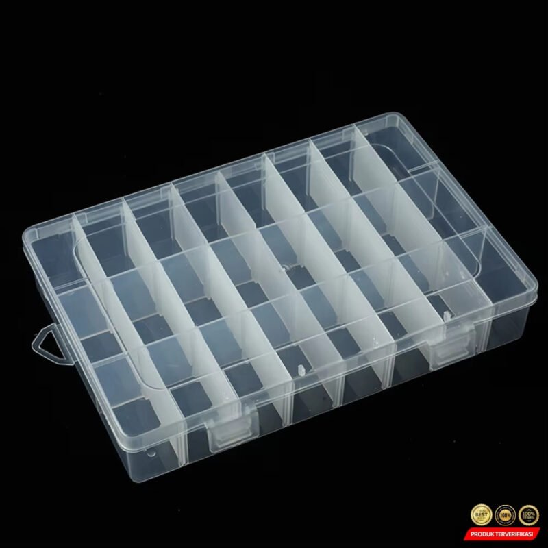 Kotak Penyimpanan Multifungsi Adjustable Grid Box 24 Slot - Image 3