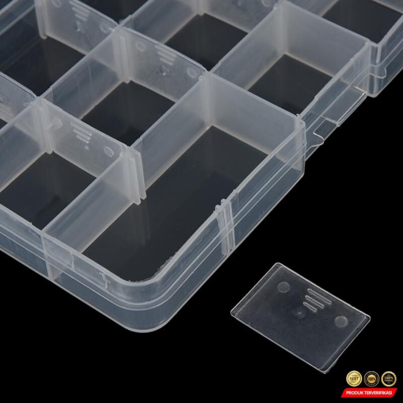 Kotak Penyimpanan Multifungsi Adjustable Grid Box 24 Slot - Image 4