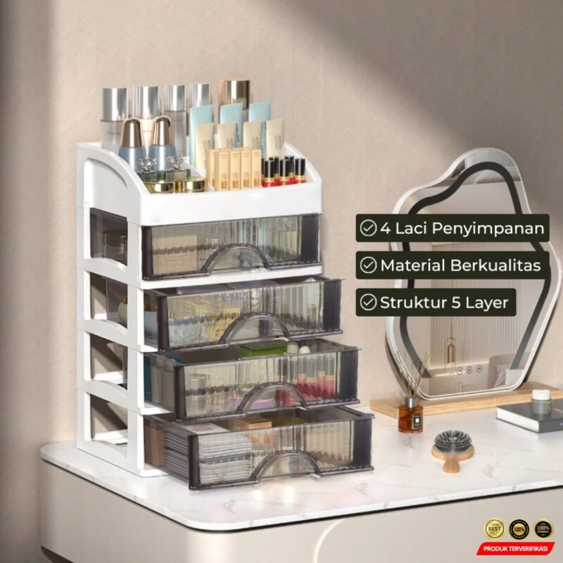 Rak Kosmetik Kotak Make Up Storage Box Organizer 5 Layer - Image 5