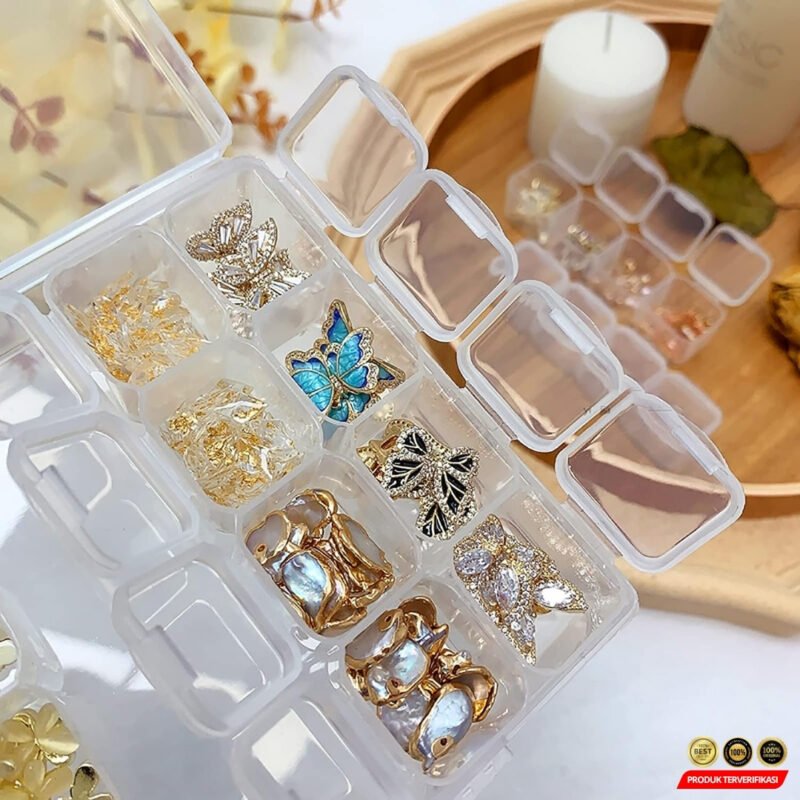 Kotak Perhiasan Aksesoris Plastic Storage Jewelry Box 56 Grid - [MRH2] - Image 6