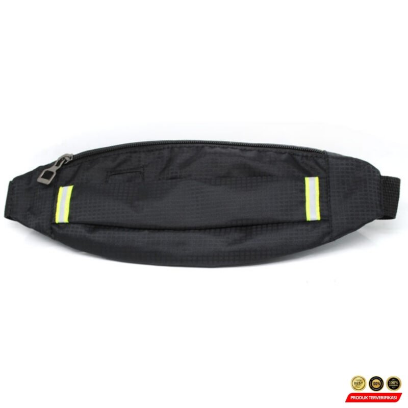 Tas Pinggang Olahraga Lari Waterproof Running Waist Bag - Black - Image 3