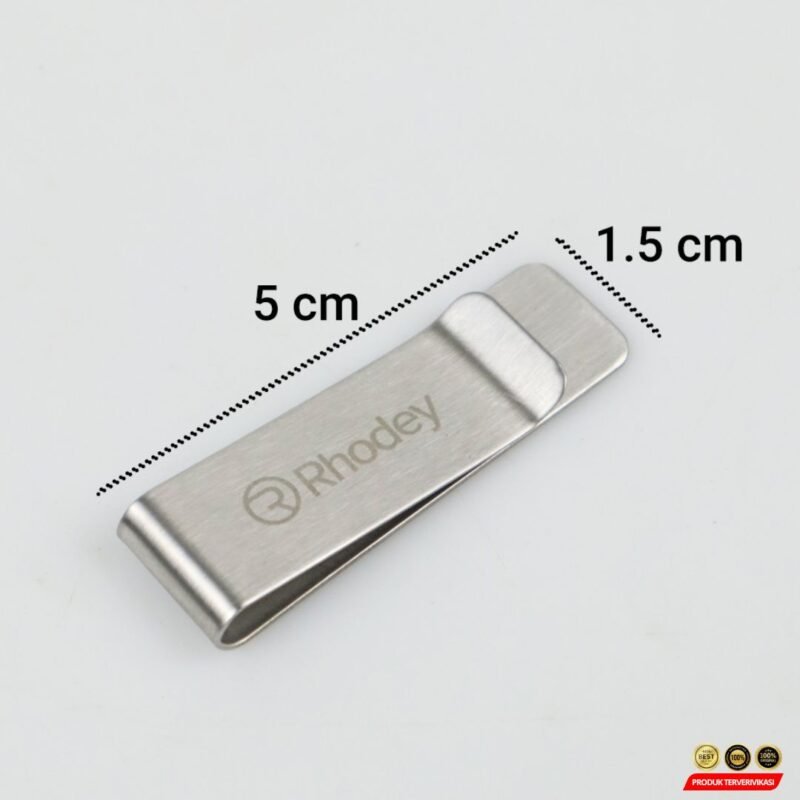 Rhodey Dompet Klip Uang Kertas Stainless Steel - [MRH1] - Image 6