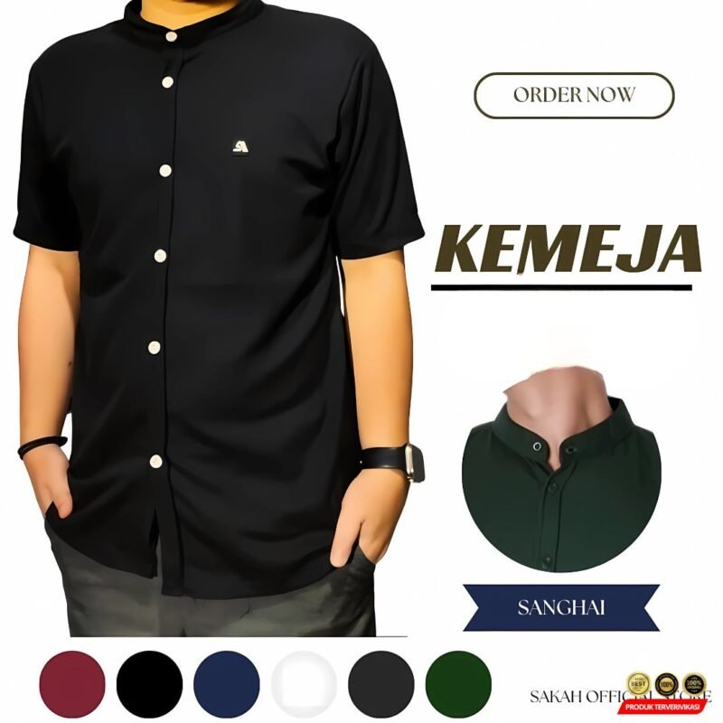 Kemeja Pria Shanghai Polos Untuk Dewasa