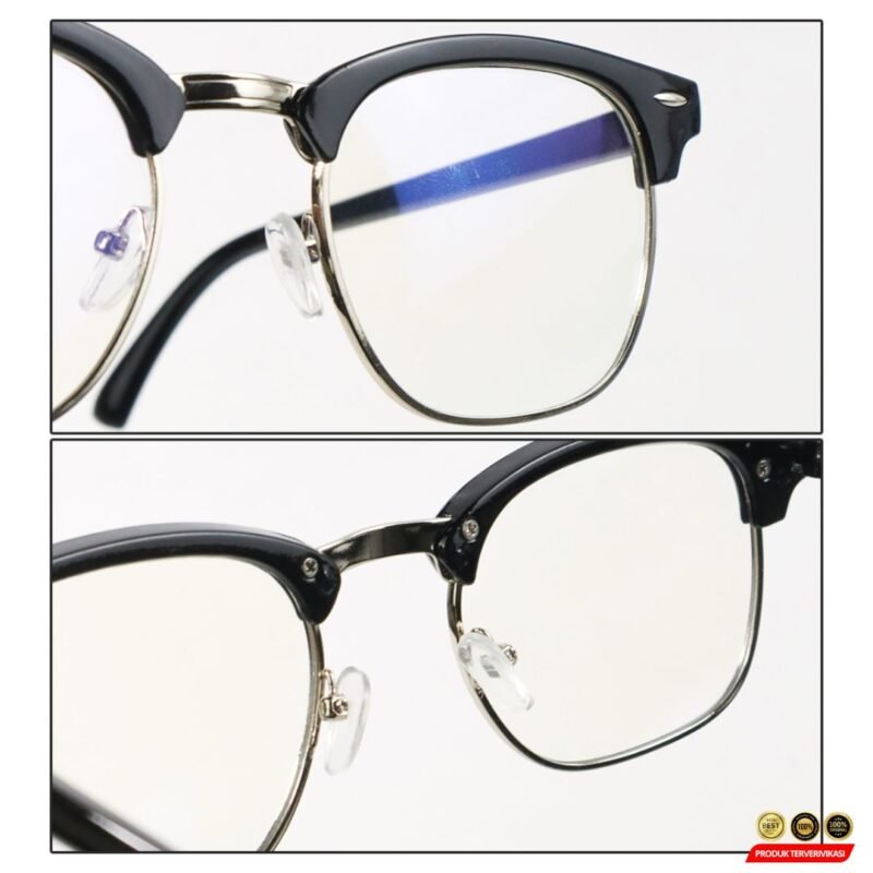 SOZO Kacamata Fashion Klasik Vintage Pria dan Wanita - [MRH1] - Image 3