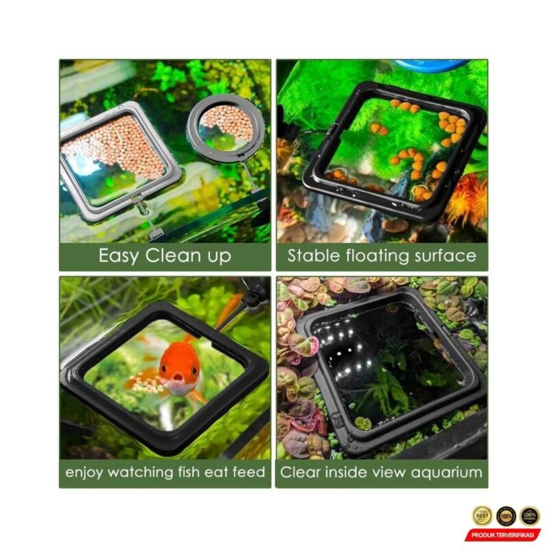 Aifeier Tempat Makan Ikan Aquarium Feeding Ring Floating [MRH2] - Image 7