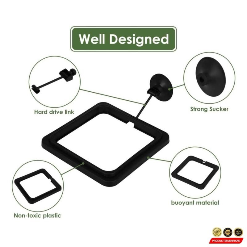 Aifeier Tempat Makan Ikan Aquarium Feeding Ring Floating [MRH2] - Image 4