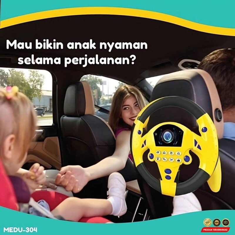 Steering Wheel Mainan Anak Setir Mobil Bisa Ditempel - [MRH1] - Image 3
