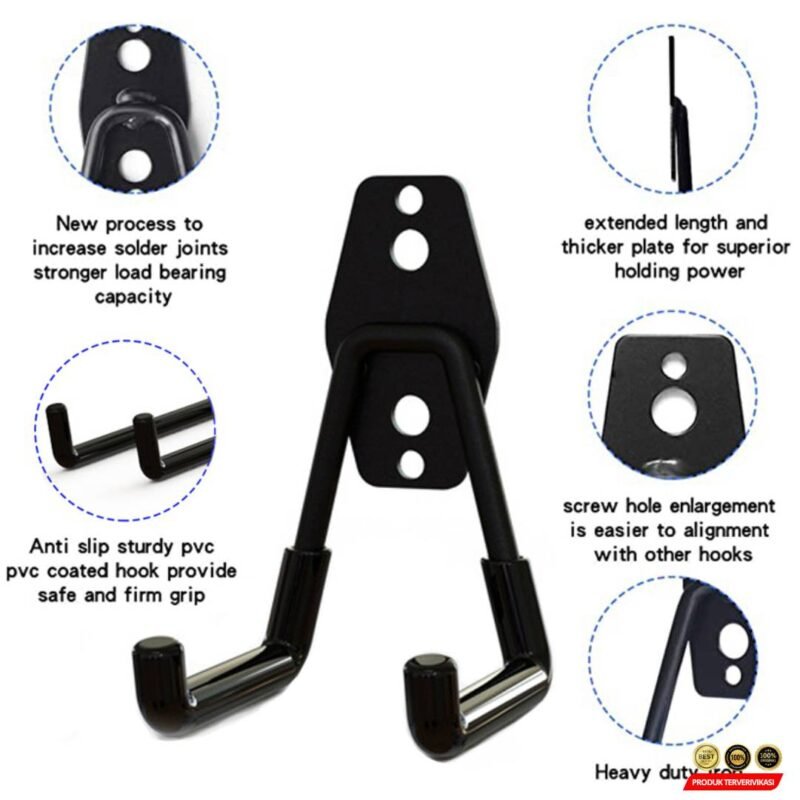 TaffHOME Gantungan Sepeda Dinding Multifungsi Wall Hook Storage 1PCS - [MRH1] - Image 3