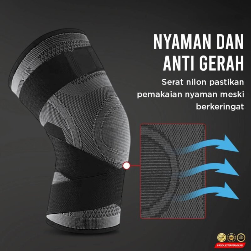 Pelindung Lutut Olahraga Knee Support Sport Fitness L - Image 10