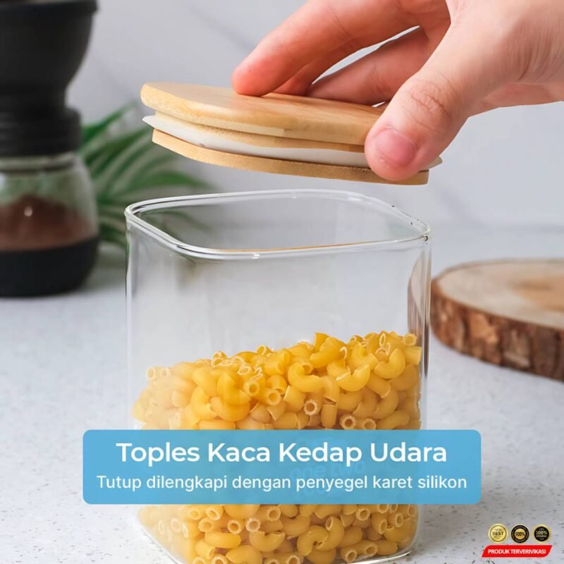 Toples Kaca Penyimpanan Makanan