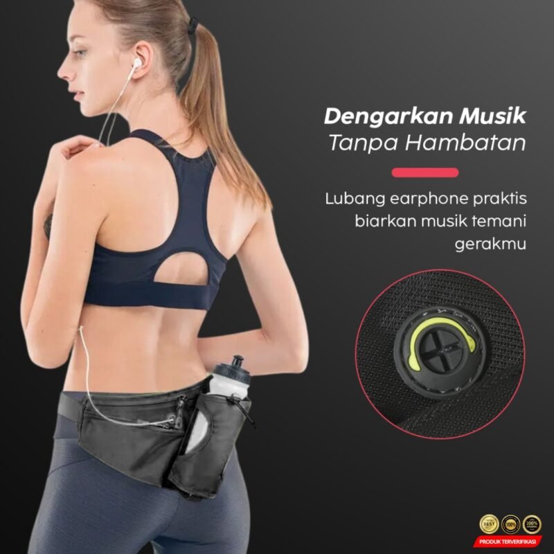 YIPINU Tas Pinggang Olahraga Lari Waterproof Running Waist Bag [MRH2] - Image 4