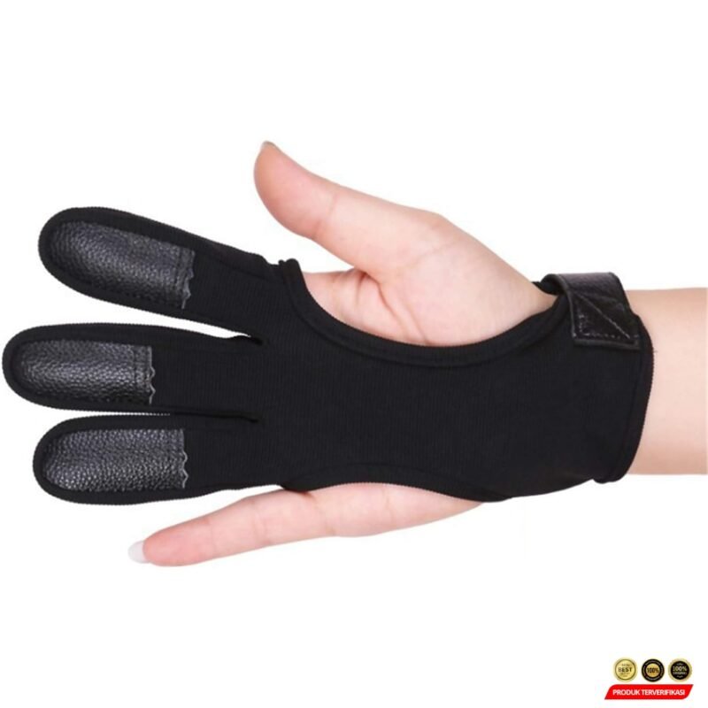 JSHZ Sarung Tangan Olahraga Panahan Archery Glove 3 Fingers - [MRH2] - Image 4