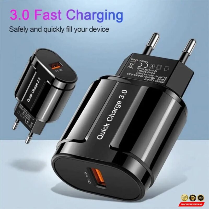 Charger USB Smartphone Quick Charge QC3.0 3A 18W Plug - Gambar 5