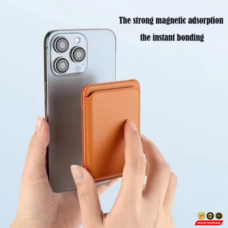 Dompet Kartu Magnetic Wallet with Hide Stand Case MagSafe - Image 4