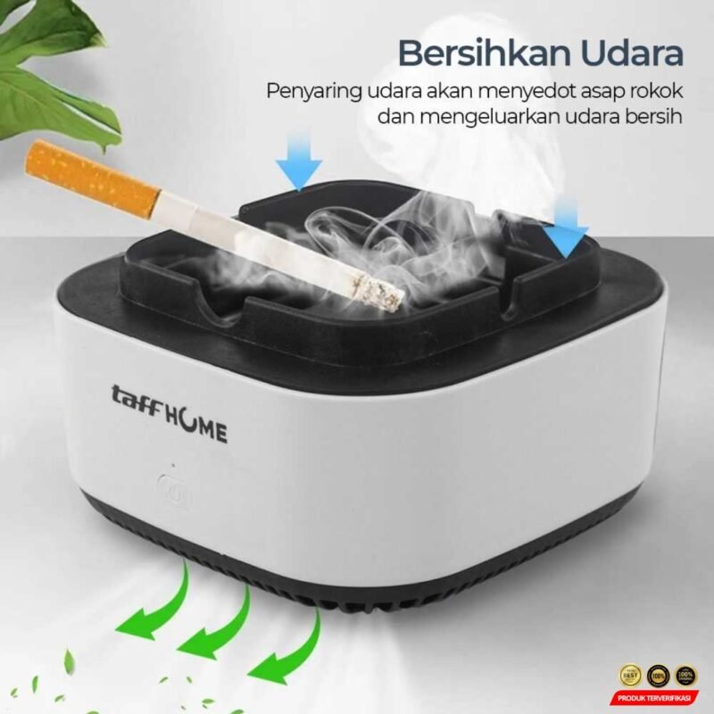 TaffHOME Asbak Rokok Air Purifier Filter Cigar Ashtray - Image 6