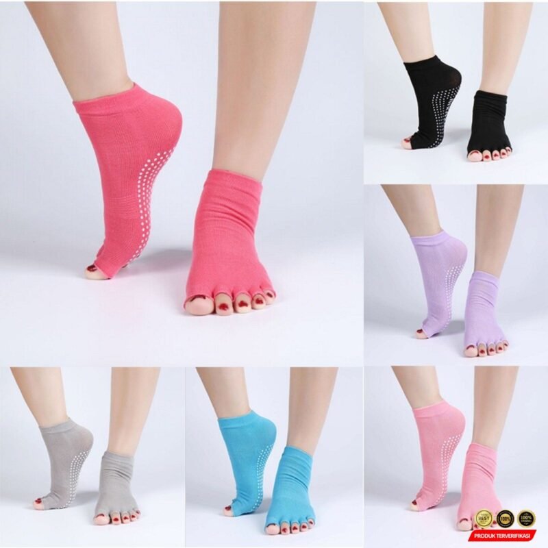 Kaos Kaki Ankle Olahraga Yoga Pilates Anti Slip Wanita - [MRH2] - Image 6