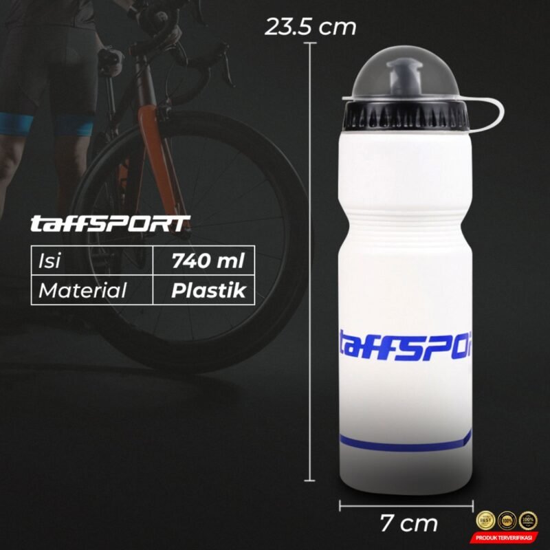 TaffSPORT Botol Minum Sepeda Olahraga Plastik with Dust Cover 740ml - [MRH2] - Image 6
