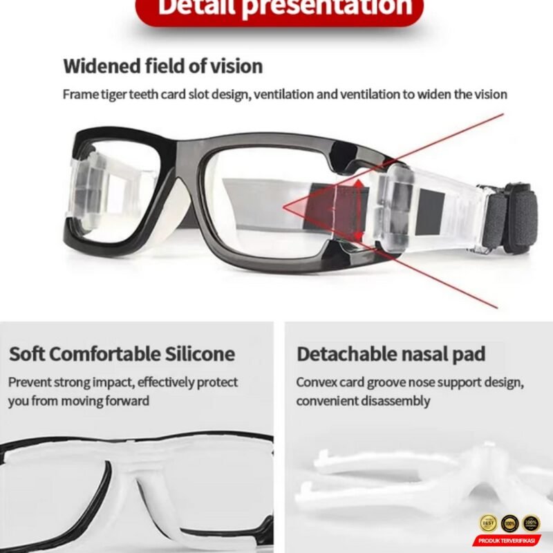 TaffSPORT Kacamata Olahraga Basket Anti Collision Eye Protector - [MRH2] - Image 7