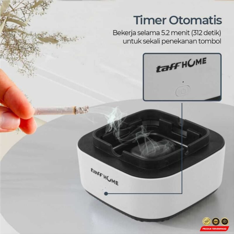 TaffHOME Asbak Rokok Air Purifier Filter Cigar Ashtray - Image 7