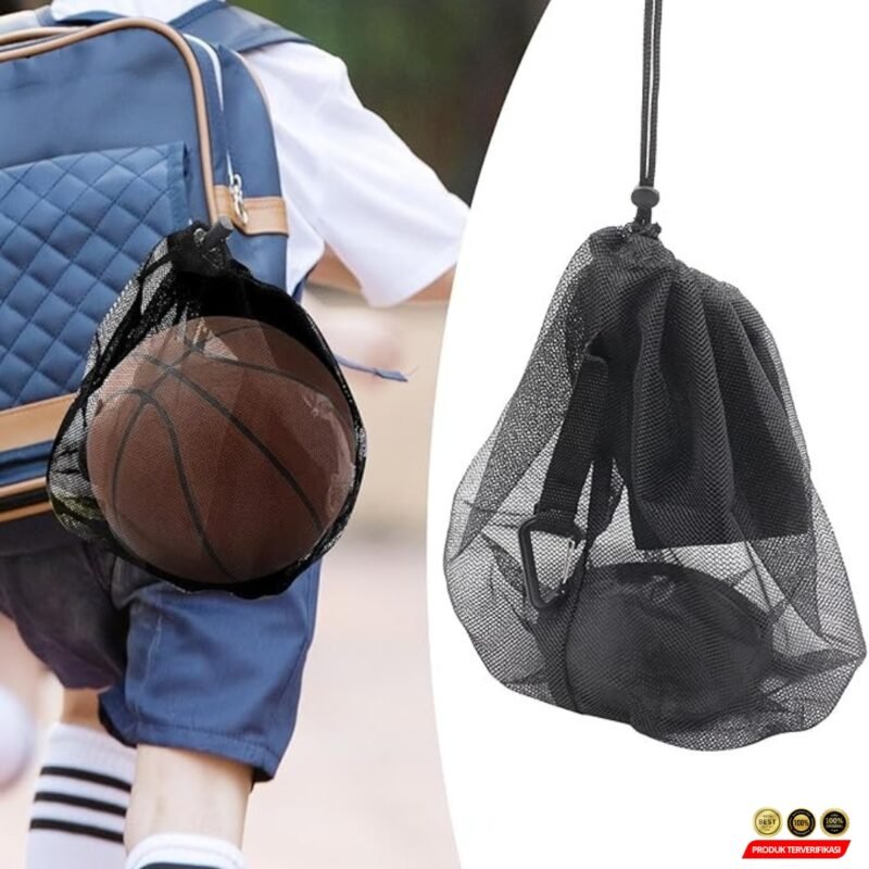 OSHHNI Tas Serut Penyimpanan Bola Basket Olahraga Drawstring Bag Mesh - [MRH2] - Image 8