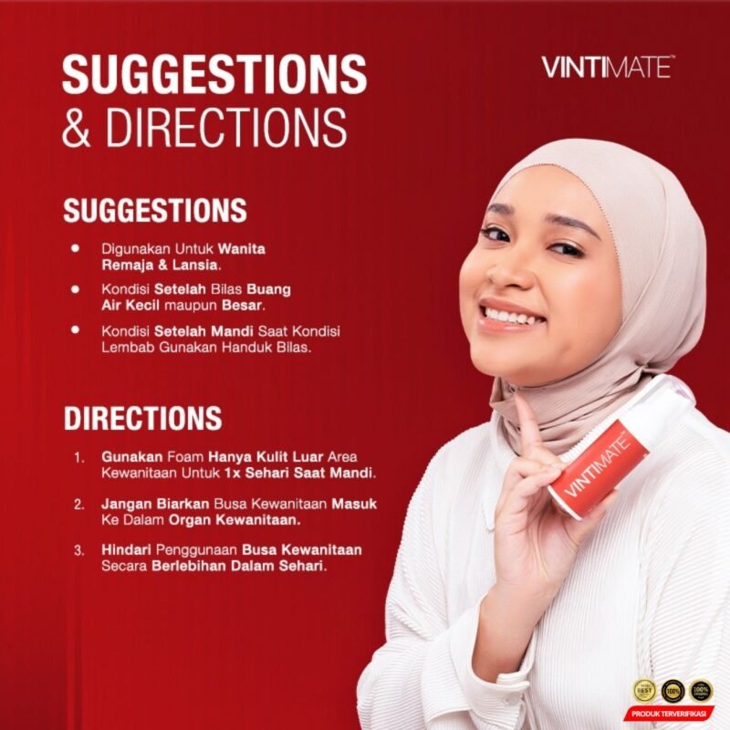 Bundling VINTIMATE Feminine Care EXPERT FORMULA - Delicate Spray 50ml & Foam Expert 60ml - [MRH2] - Image 4