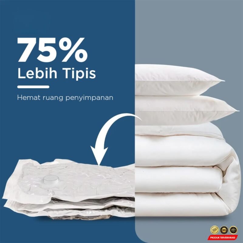 TaffPACK Kantong Plastik Vakum Pakaian Multifungsi Vacuum Bag 1 PCS - [MRH1] - Image 3