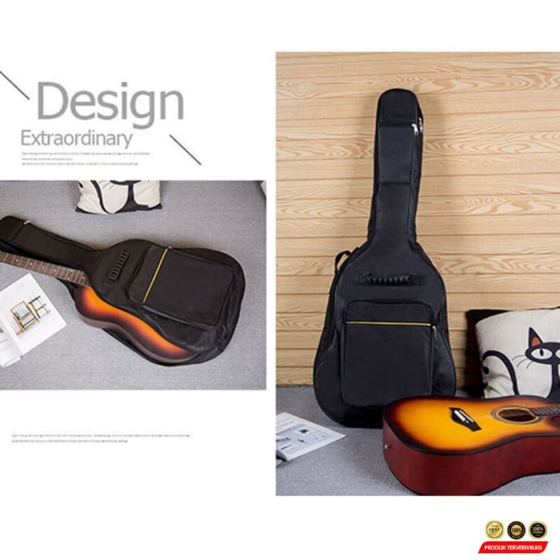 SCIONE Tas Gitar Oxford Guitar Bag Double Strap 40-41 Inch - [MRH1] - Image 3