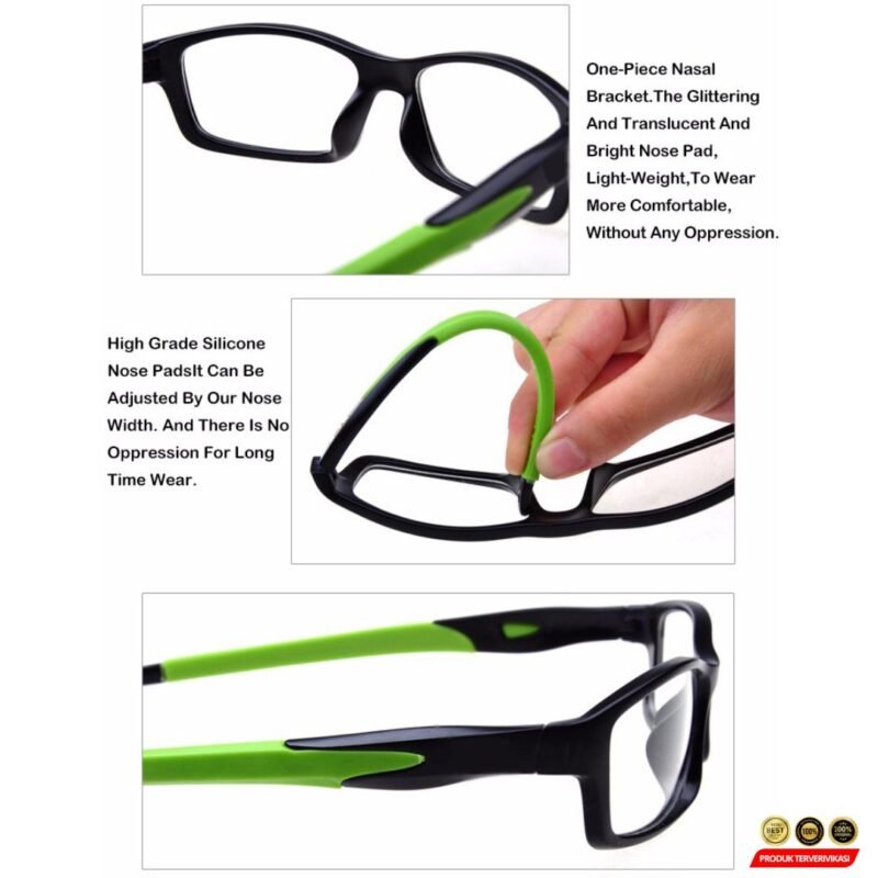 OULAIOU Kacamata Sporty Outdoor UV400 Glasses Silicone Frame - [MRH1] - Image 6