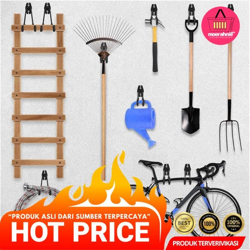 TaffHOME Gantungan Sepeda Dinding Multifungsi Wall Hook Storage 1PCS - [MRH1] - Image 2